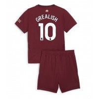 Manchester City Jack Grealish #10 Tredjedraktsett Barn 2024-25 Kortermet (+ Korte bukser)